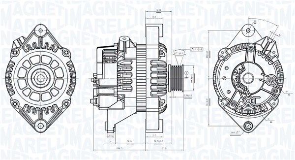 MAGNETI MARELLI kintamosios srovės generatorius 063731053010